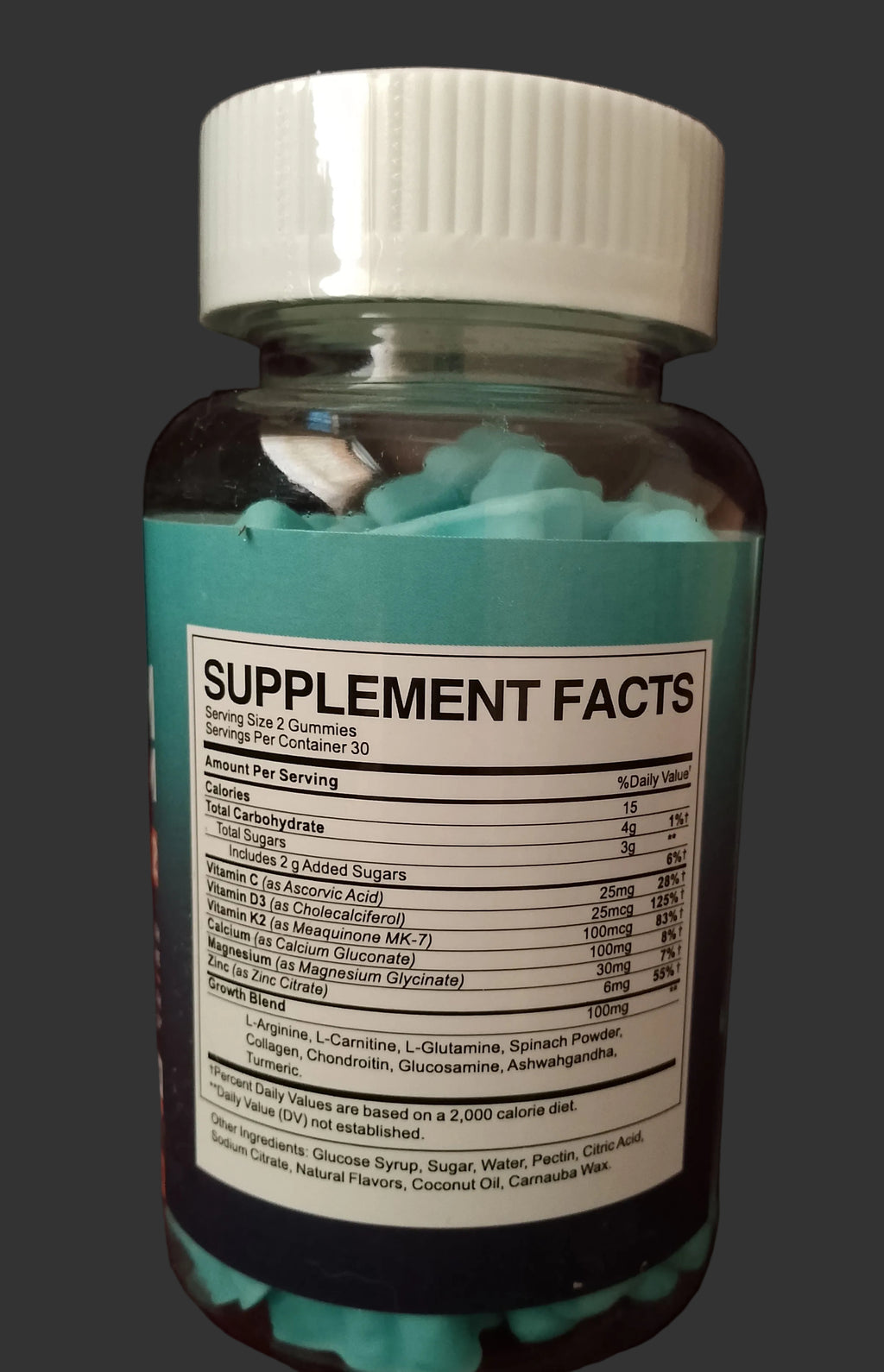 Wild Berry flavor calcium supplement gummies—doctor formulated for bone growth
